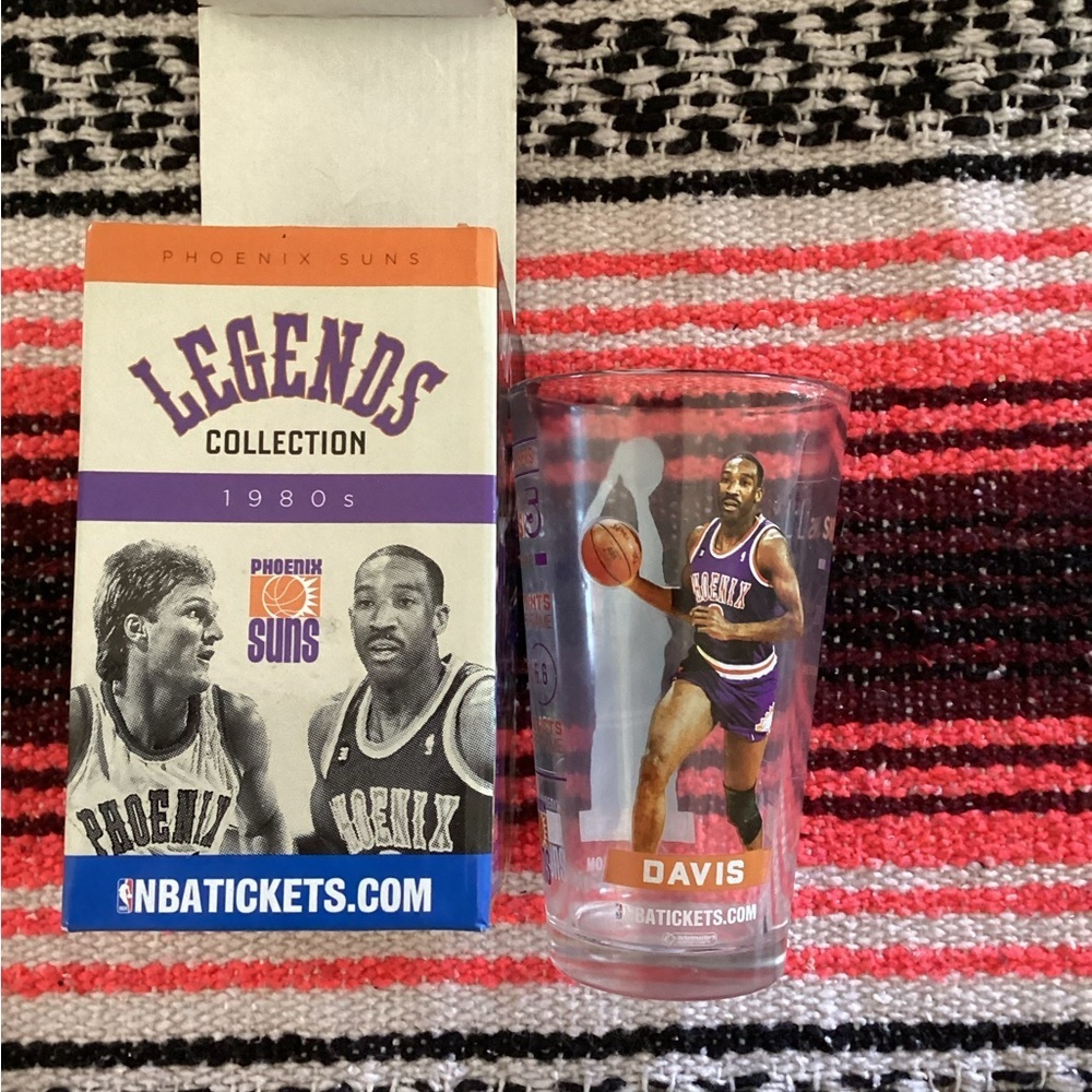 Phoenix Suns Glass 1980’s Tom Chambers & Walter Davis Legends Collection SGA
